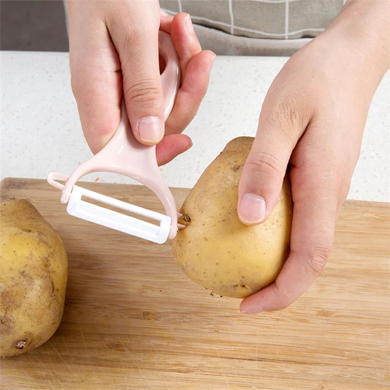 LMETJMA Ceramic Peeler 4 Color Vegetable Fruit Peeler Kitchen Potato Carrot Cucumber Peeler Peeling Kitchen Gadgets KC0113