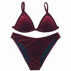 Cikini-Brazilian bikini set for women, sexy swimsuit, push up, beach clothing, summer