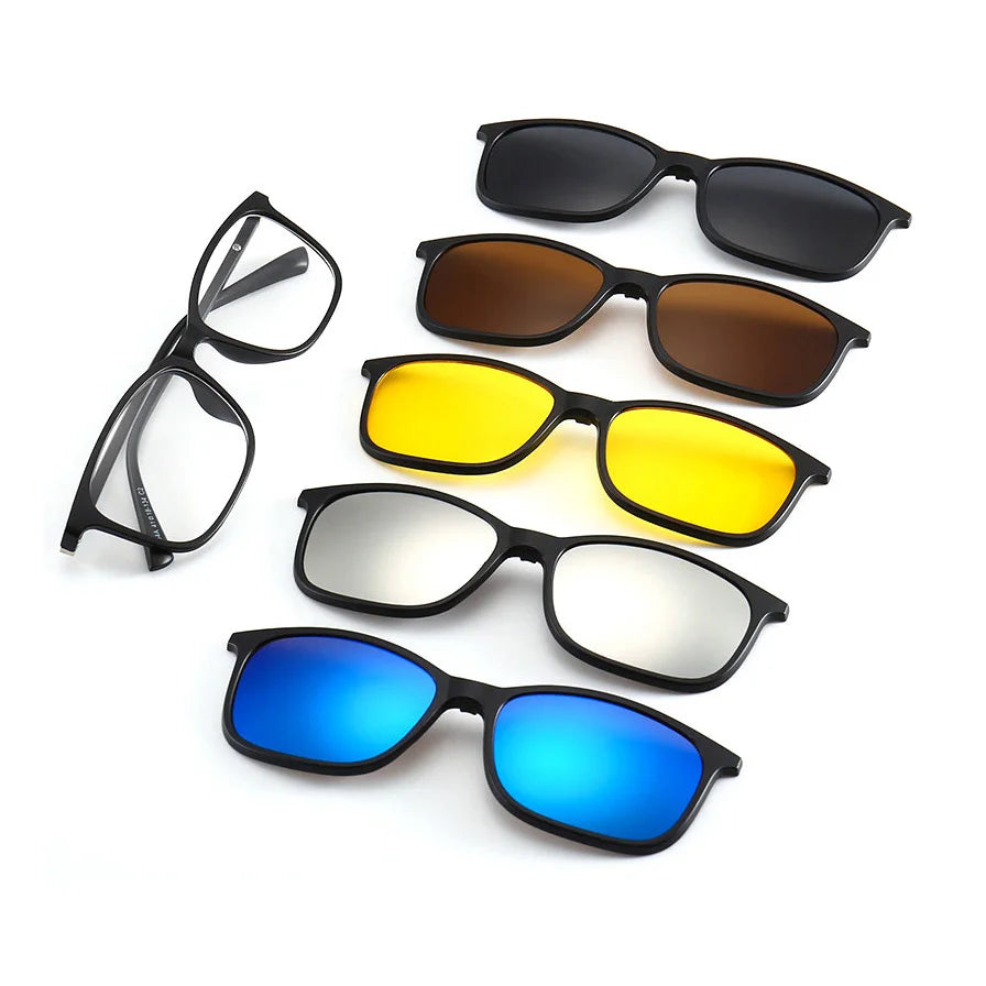 2264A Superhot Eyewear Men Women Magnet Spring Hinges Eyeglasses Polarized Magnetic Clip on Glasses