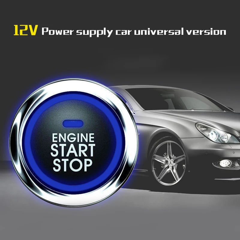 Auto Car One Start Stop Engine System with Remote Control Car PKE Keyless Entry Start System Open Trunk for 12V SUV Autostart