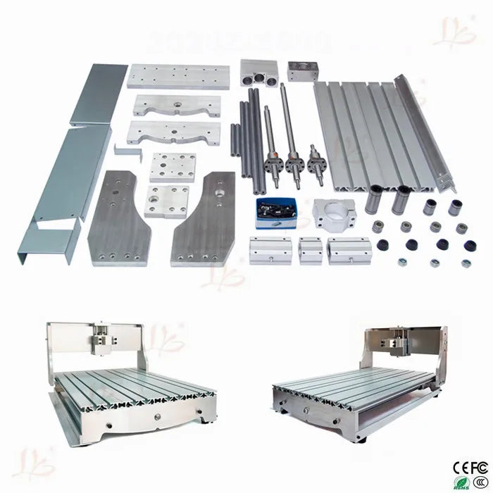 CNC 6040Z Router Frame Kit Milling Machine DIY Rack with Bed Ball Screw and Optical Axis