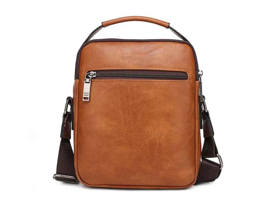 JEEP BULUO Multi-function Business Handbags Men New Man's Shoulder Bag Large Capacity Leather Messenger Bag Crossbody Big Brand