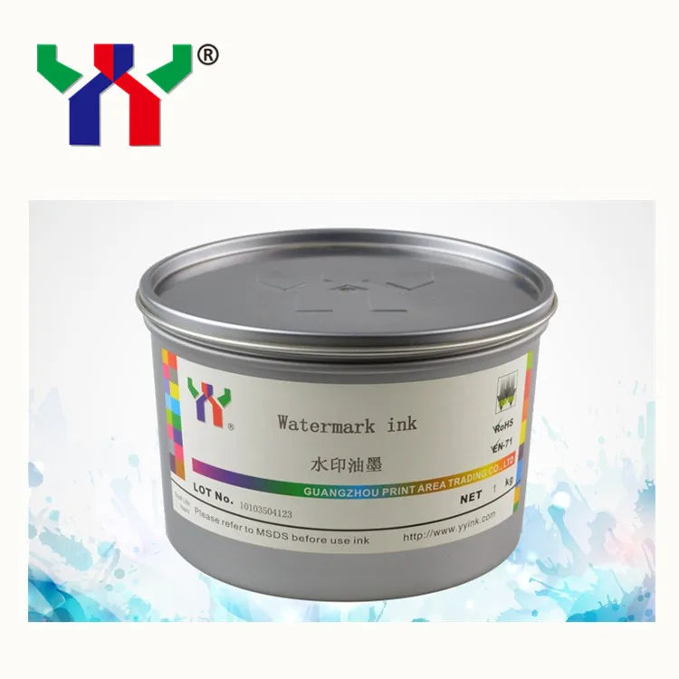 Print Area Offset Printing Watermark Security Ink,Black Watermark Ink,1kg/can