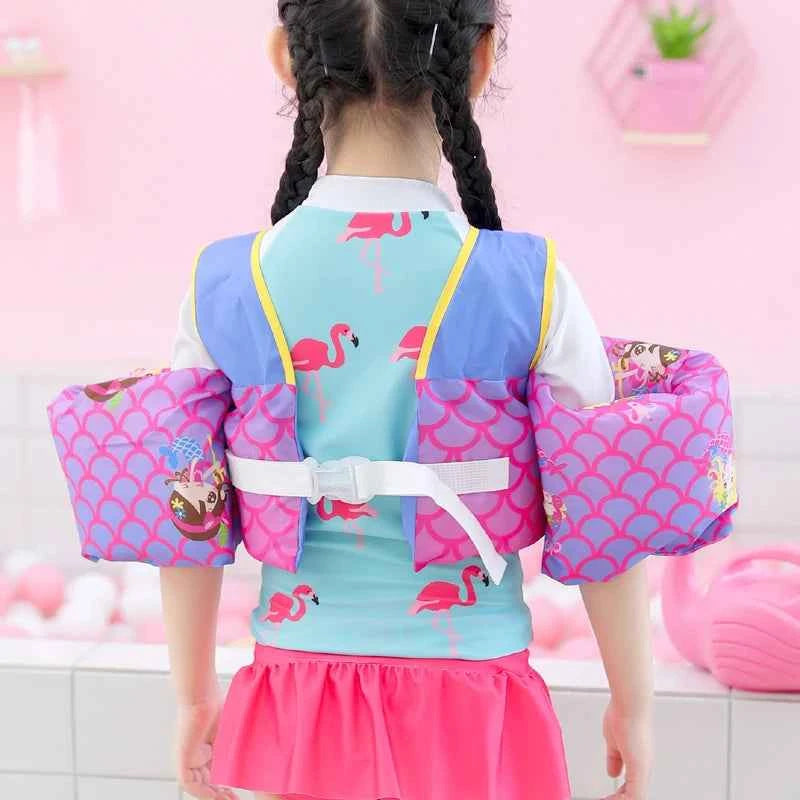 2-8 years Baby Swim Vest Child Arm Float Vests Kids Swim Trainer Buoyancy Sleeve Swimsuit Swimming Pool Accessories