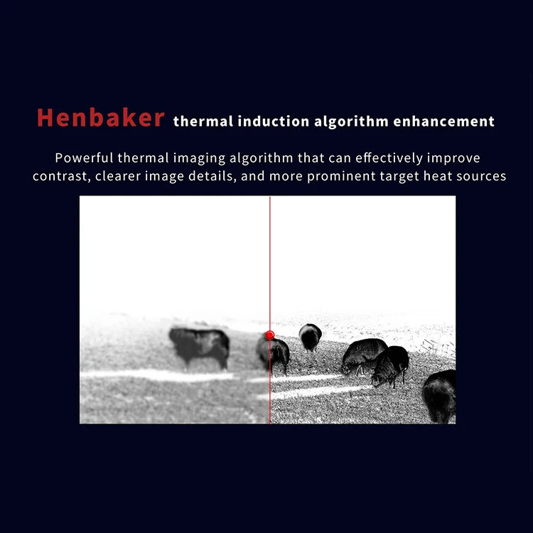 HENBAKER T723-RL IP67 Waterproof Night and Thermal Monocular Digital Night Vision Scope