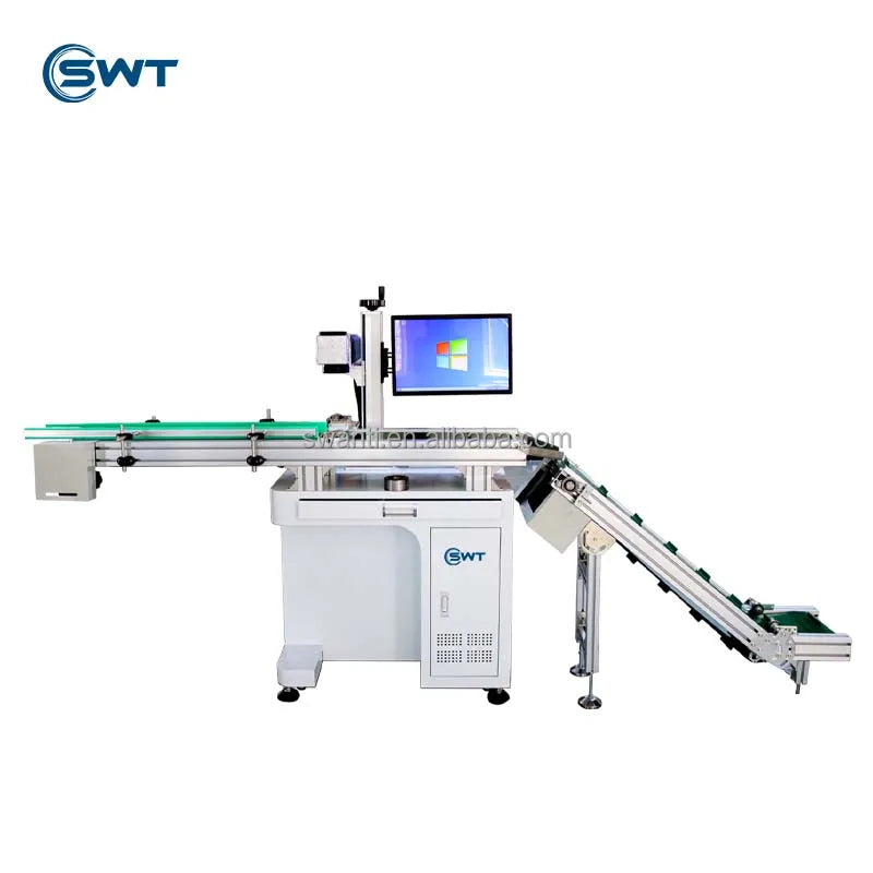 20W High Precision Camera Vision Positioning Raycus Fiber Laser Marking Machine CCD Visual Automatic Detection