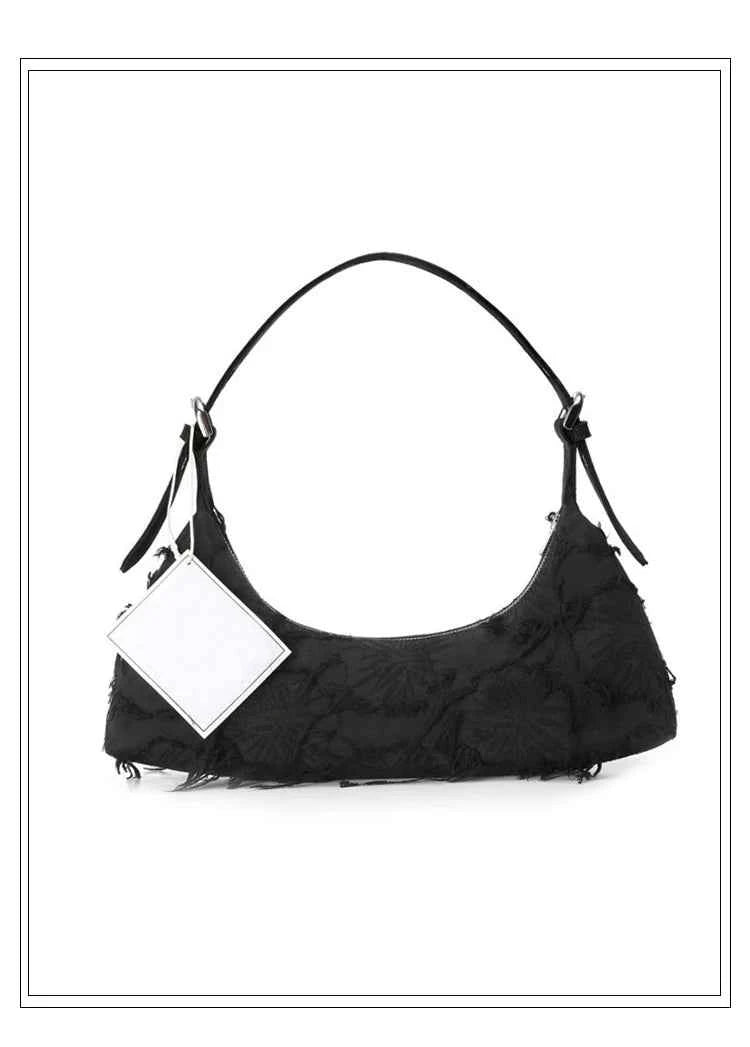 Trendy Patchwork Canvas Underarm Bag Retro Women's Clutch Bag Designer Handbag luxury Shoulder Bags For Women Bolsa de hombro
