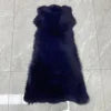 Women Real Fox Fur Bolero Jacket Unique Natural Fur Coat Two Fox Fur Sleeves