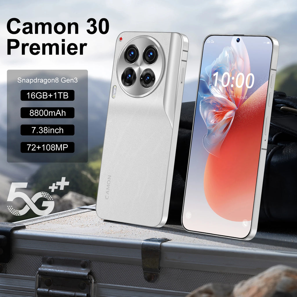 Camon 30 5G Gaming Smartphone Android 13 6.8" OLED 90Hz Display 6000mAh Battery Quad-Core MTK Dimensity C30 Pro Mobile Phones