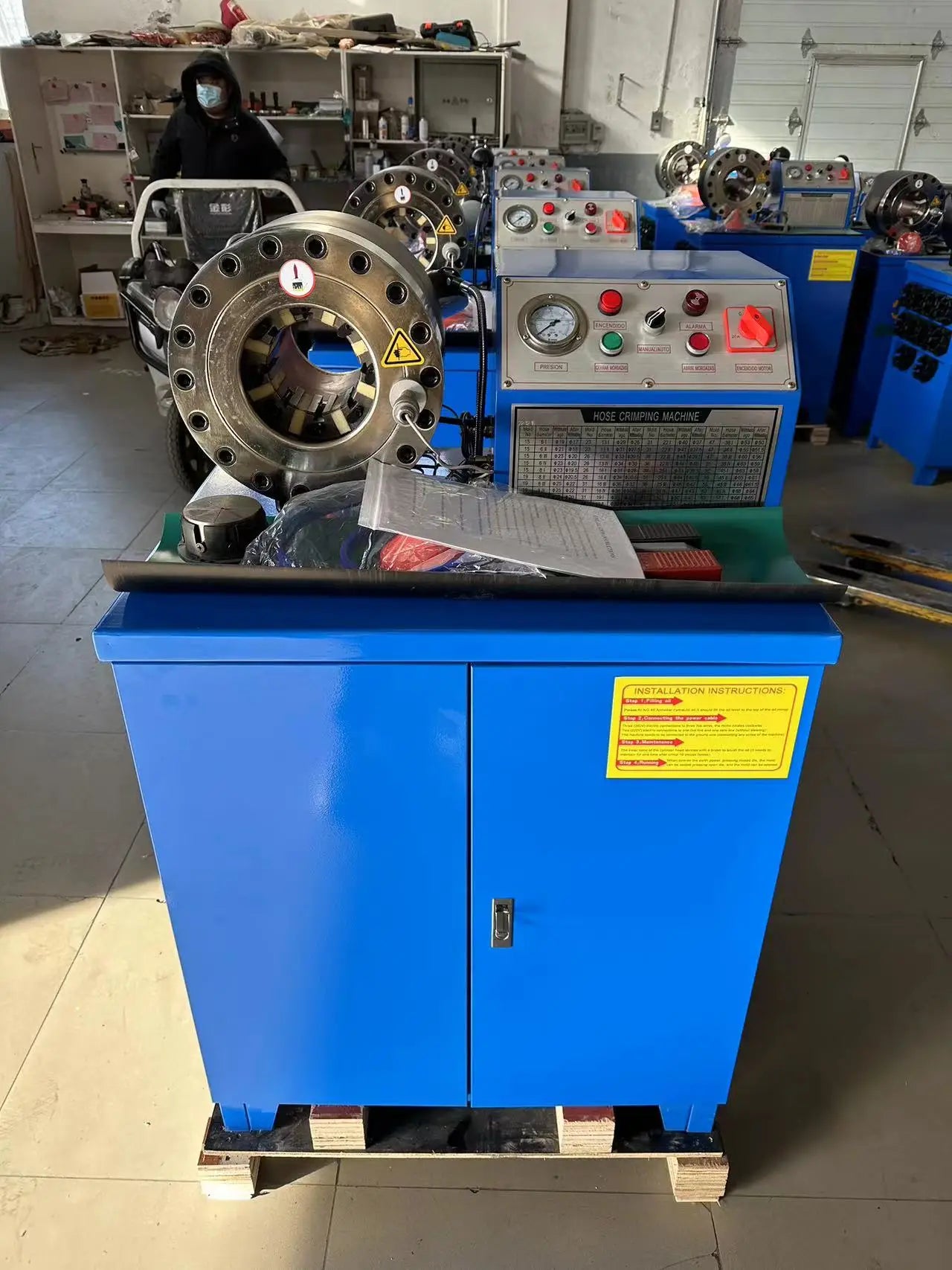 New Model Automatic Hydraulic Hose Crimping Machine with Pump Engine Gear Core Components CE Certified 3-Year Warranty