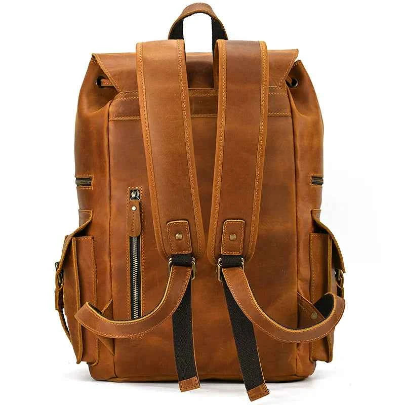 2025 New Arrivals Leather Backpack For Men Male Genuine Leather Laptop Travel Backpack 17 Inch Daypack Shoold Bag Men Male Large