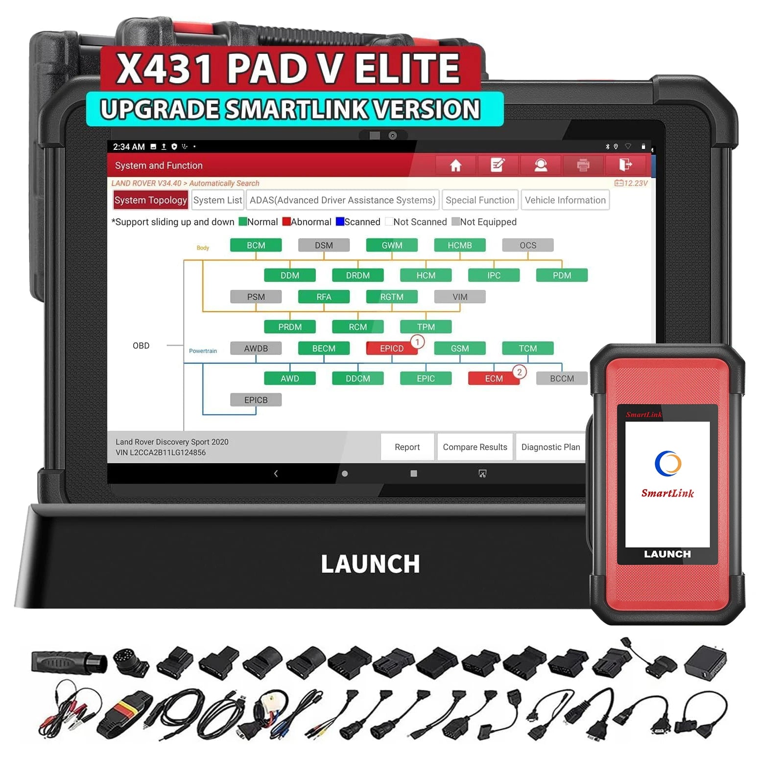 USA EU Warehouse Launch X431 PAD5 ECU Online Programming Coding Automotive Scan Tool Full System Diagnostic Tool