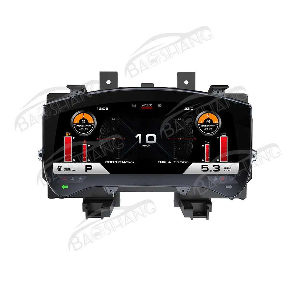 12.3 Inch Digital Cluster for Nissan GTR 2008-2015 GPS Navi Full LCD Car Dashboard Instrument Panel Speed Meter LCD Player