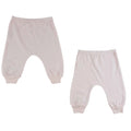 TD Bambini Organic Cotton Jogger Pants for Infants 2 Pack-Long Trousers Sweatpants Leggings for Toddlers Spring Baby Clothes