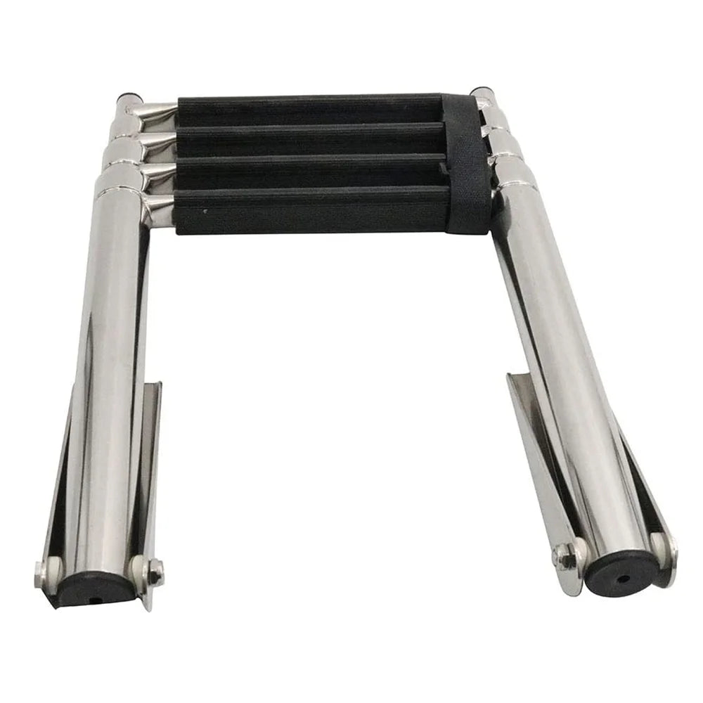 Boat Rope Ladder Extension Swim Assist Folding Ladder 4 Steps for Sailboat Kayak Canoe