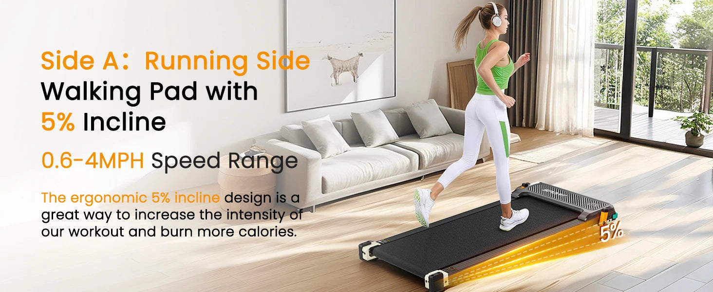 EU Stock Foldable Electric Treadmill for Home Use New Design Under Desk Walking Pad with Manual Incline Dropshipping Cheap