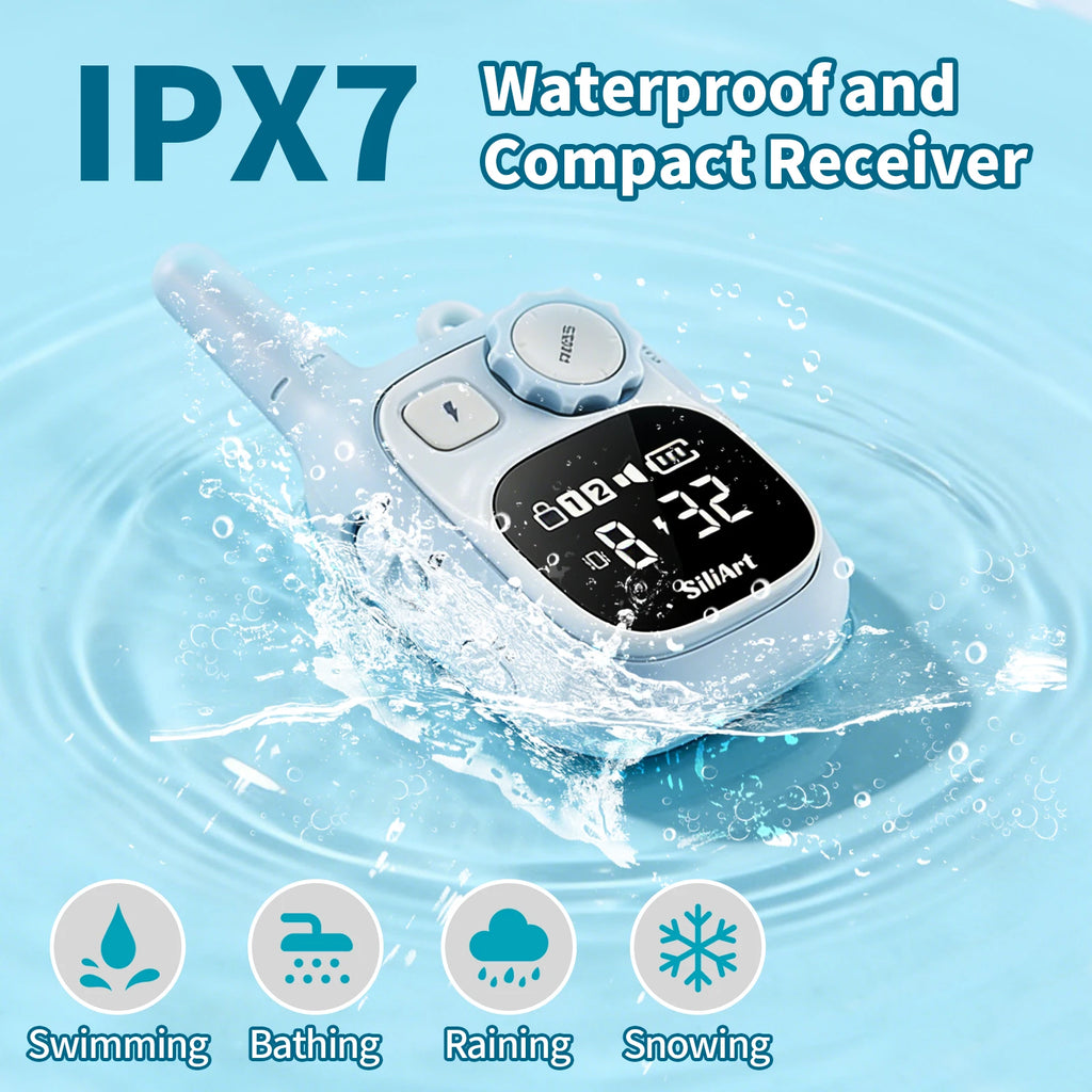 Fashionable IPX7 Waterproof Dog Training Collar Receiver Compact Rechargeable Pet Remote Control Device with 3 Mode