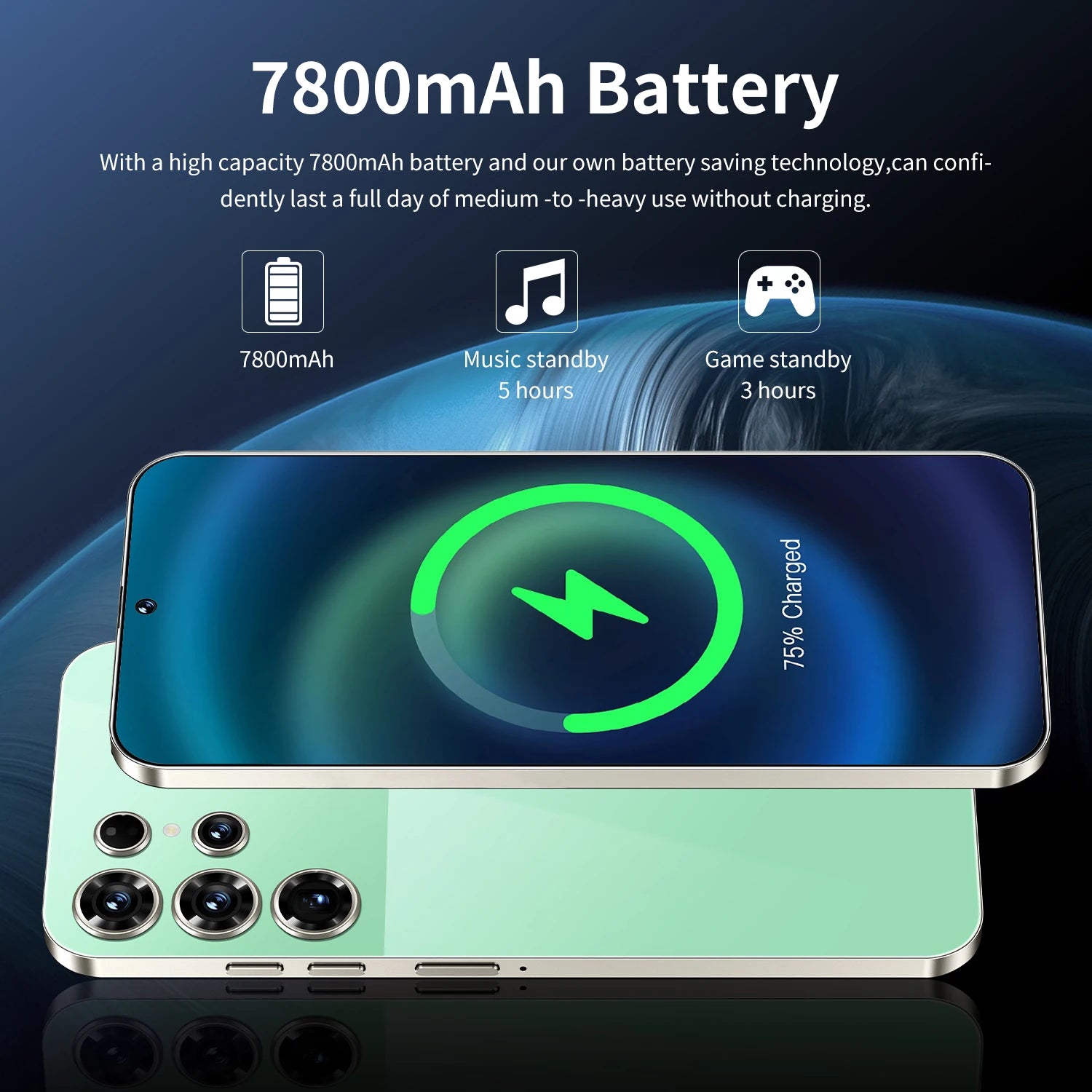 Original S26 Ultra 7.3 Inch Smartphone 16GB+1TB Unlocked Dual Card 5G Android 14 Decacore HD Dual SIM Mobile Phone for Gaming