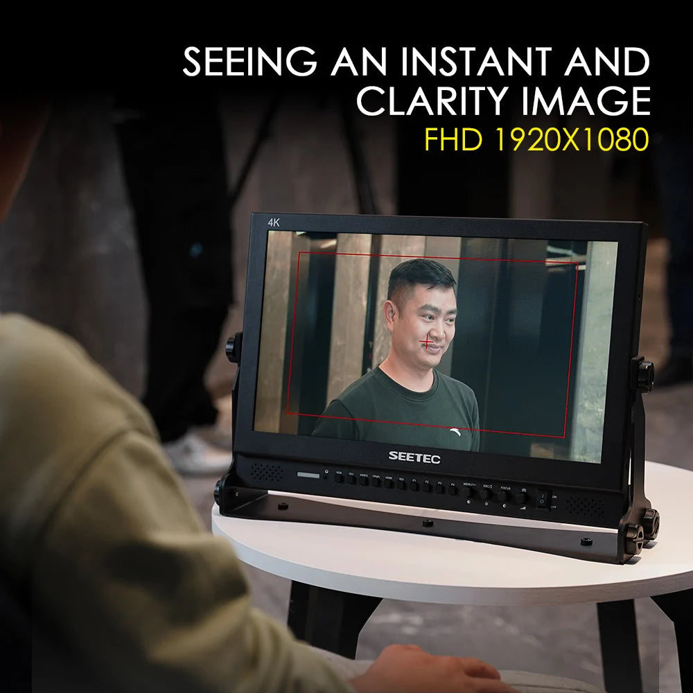 SEETEC Factory P173-9HSD Pro Broadcast Field Monitor 17.3 Inch FHD Aluminum Design, HDMI/3G-SDI/Component/Composite Inputs,
