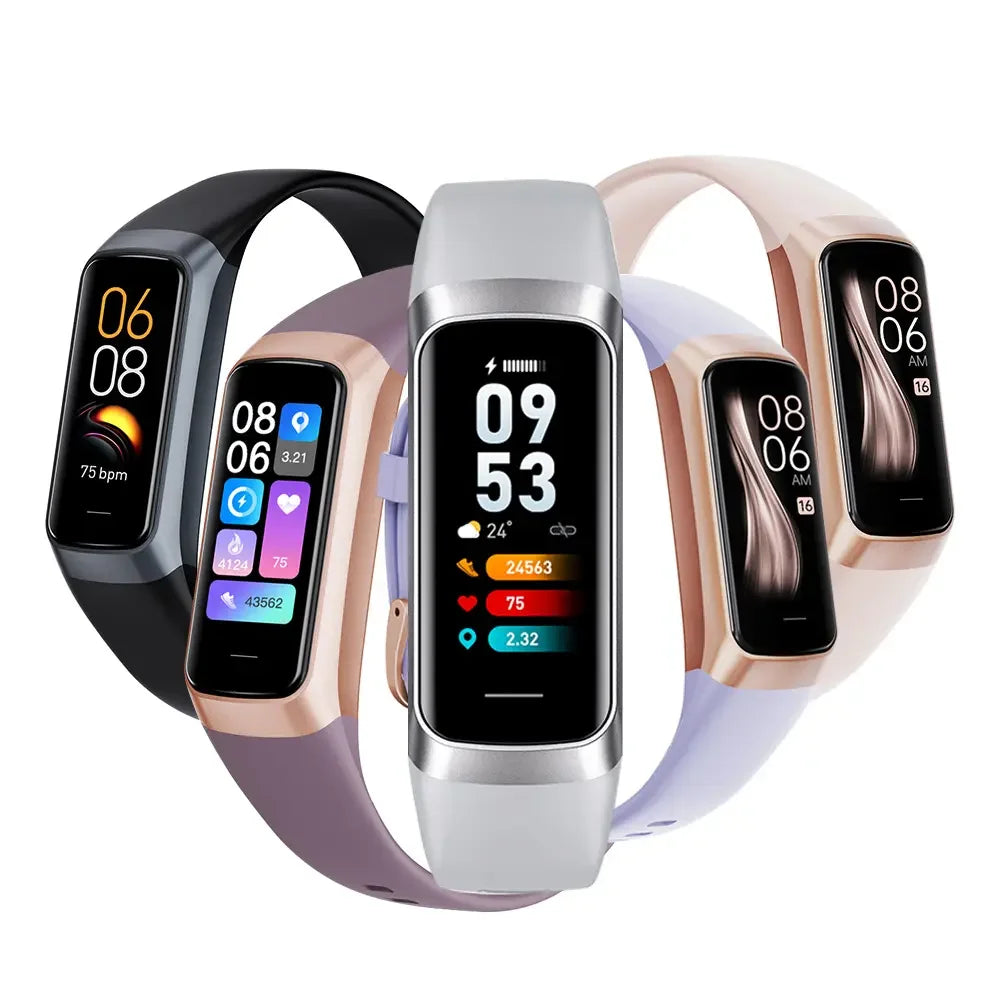 2024 New Arrival C60 SP02 HR BP Sleep Monitoring Smart Band IP67 Amoled Screen Display OEM ODM Bracelet Smart