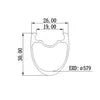 Factory Supply 30mm Rim Brake 26mm Wide Road Wheelset DT 350 Hub Sapim Spokes Tubeless Ready Clincher Tubular Carbon Bike Wheels