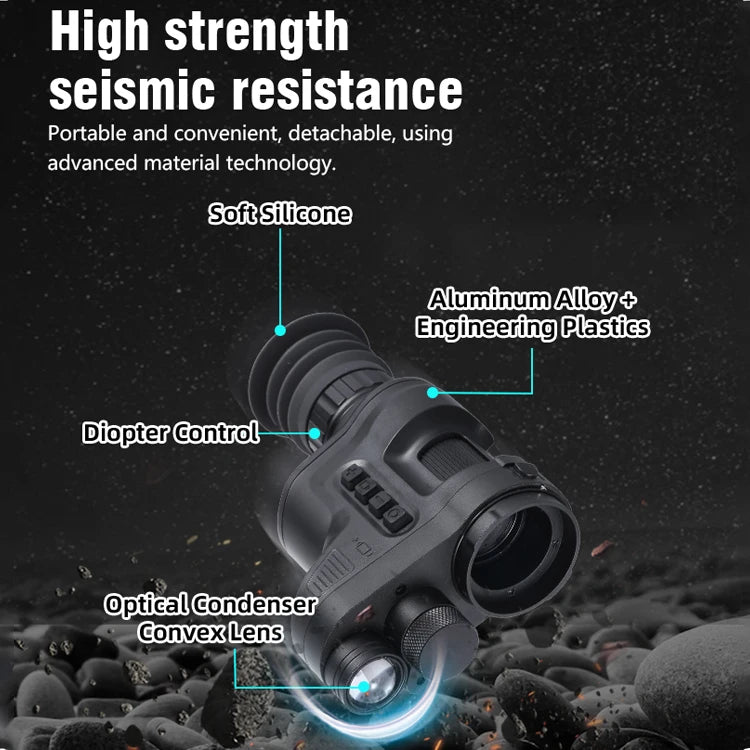 HENBAKER NV710S Night Vision Scope Clip on Hunting Scope Night Vision Monocular