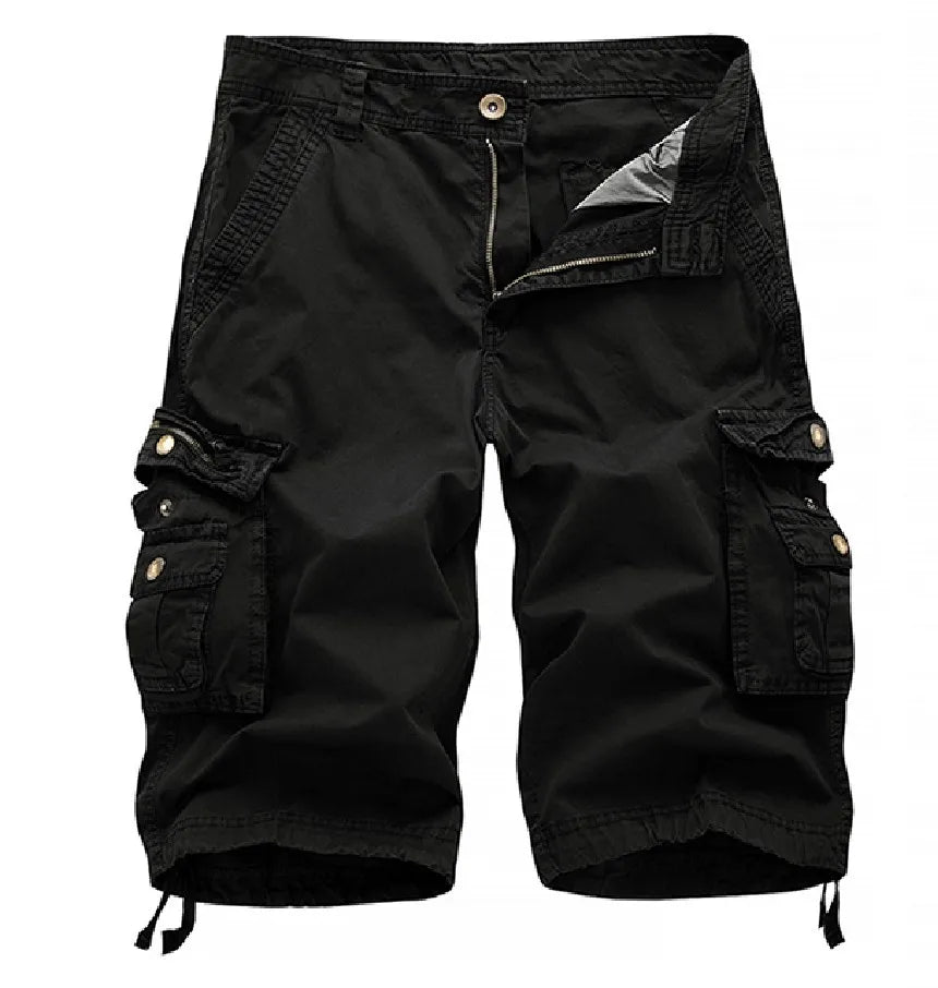 8 Colors Plus Size 29-48 New Brand Summer Camouflage Loose Cargo Shorts Men Camo Summer Short Pants Homme Cargo Shorts NO BELT