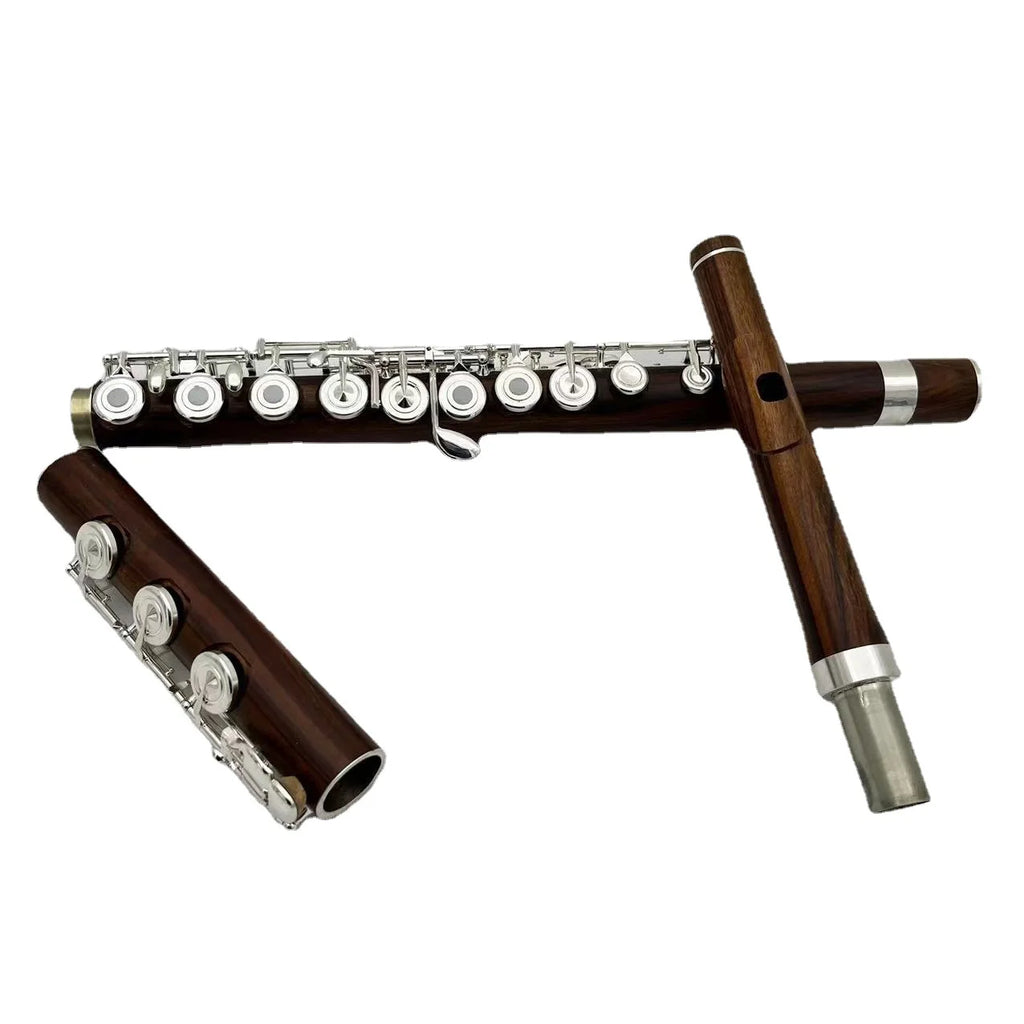 Mahogany Flute Instrument Professional Adult General Play 17-hole Open Hole B-tail C Key MGWT
