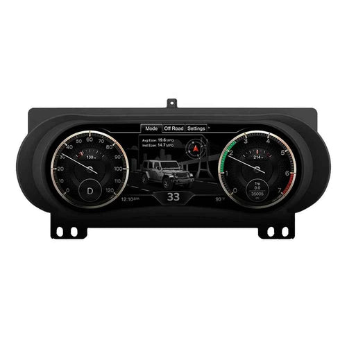 12.3"Digital Cluster Virtual Cockpit for Jeep Wrangler 2018-2023 LCD Instrument Multimedia Player Auto Radio Stereo GPS IPS