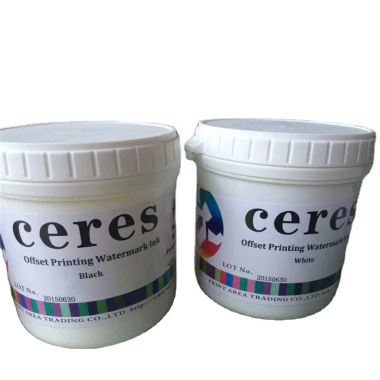 Print Area Offset Printing Watermark Security Ink,Black Watermark Ink,1kg/can