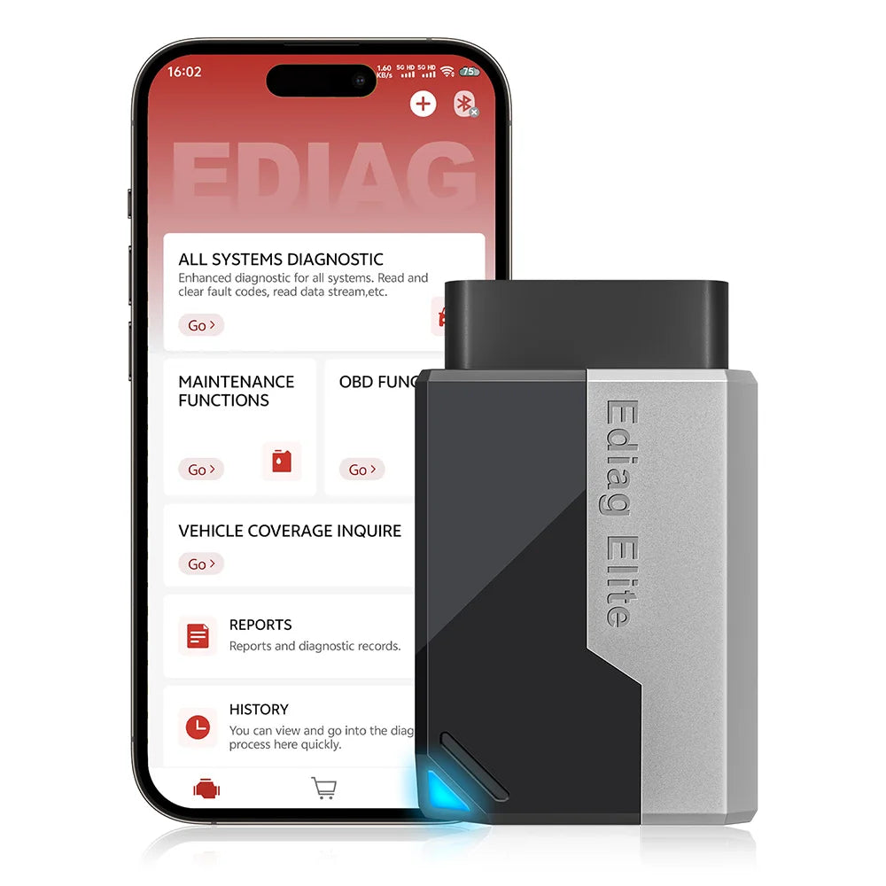 Kingbolen Ediag Elite Bi-directional Control OBD2 Automotive Scanner With 15 Hot Resets Car Diagnostic Tool Free Update