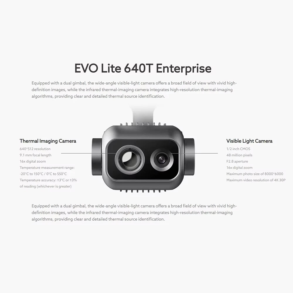 Autel EVO Lite 640T Beginner Drone Long Range Remote Control UAV Foldable Quadcopter Brushless Motor 6K Camera