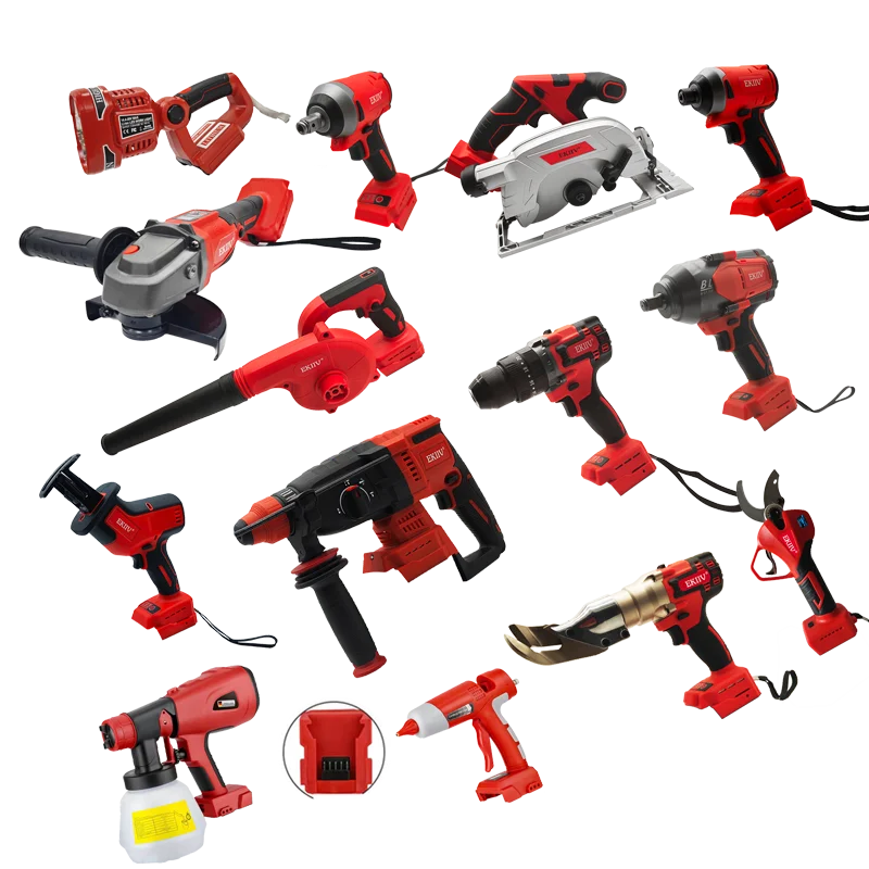 EKIIV 21v 18V Tool Kit & Power Tools / Cordless Drill in Stock High Quality Safe Power Toolkit Motor Mini Electric Drill