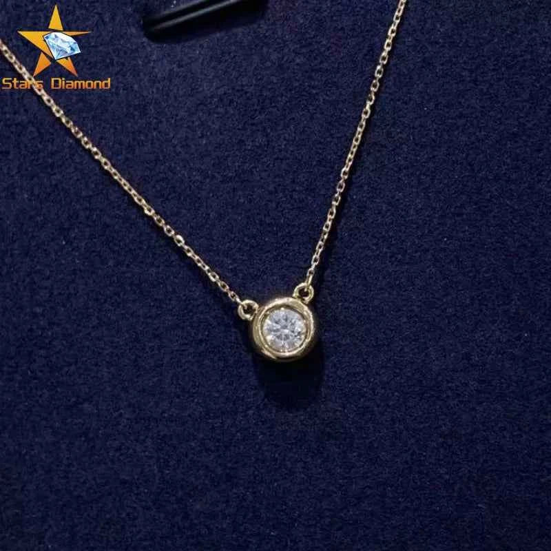 Classic Lab Created Diamond IGI Certified Round Oval CVD HPHT Loose Synthetic Lab Grown Diamond Necklace for Woman