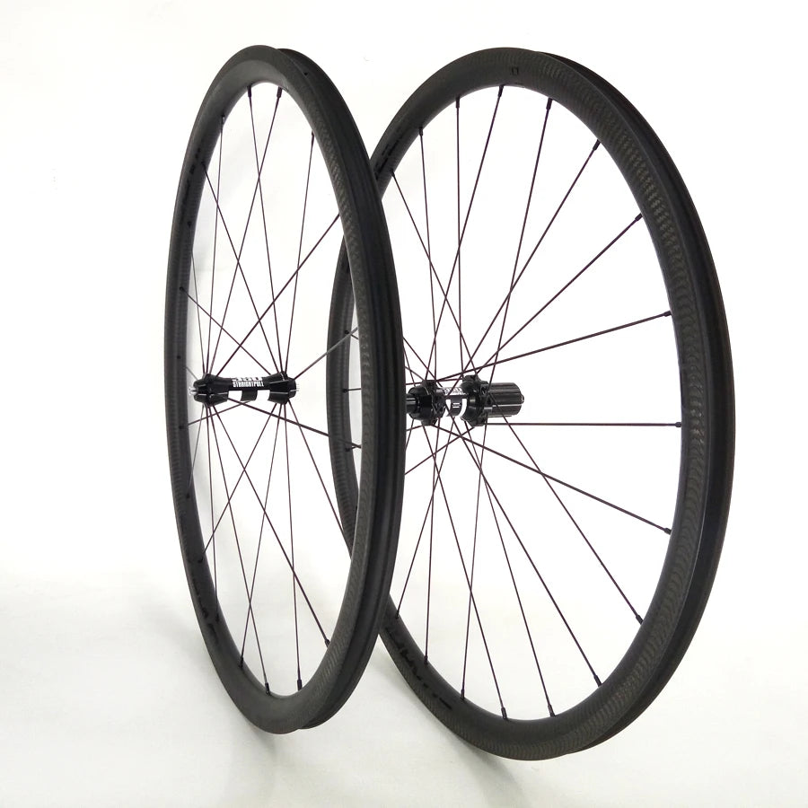 Factory Supply 30mm Rim Brake 26mm Wide Road Wheelset DT 350 Hub Sapim Spokes Tubeless Ready Clincher Tubular Carbon Bike Wheels