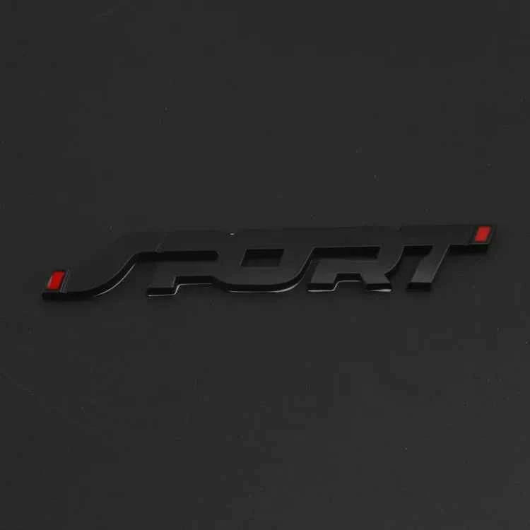 Car Accessories Sticker Styling Metal 3D Chrome Black Auto Car Trunk Racing Sport Word Letter Logo Emblem Badge Decal Sticker