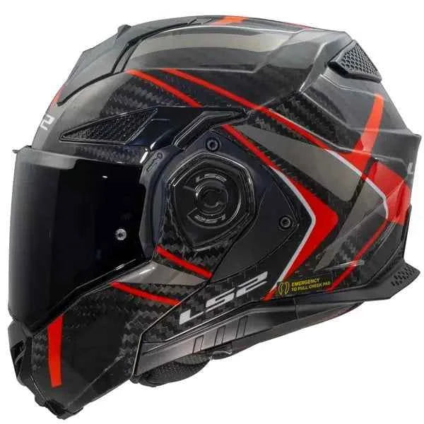 FF901 Original Carbon Fiber Rear Flip Helmet with Double Lens 180° Uncover DOT Four Seasons Compatible Fiber 6K for Motorcycles