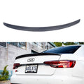 Rear Spoiler for Audi A4 B9 2017-2022 Facelift S Style Single Deck Real Carbon Fiber 100% Fitment 3M Tape Installation