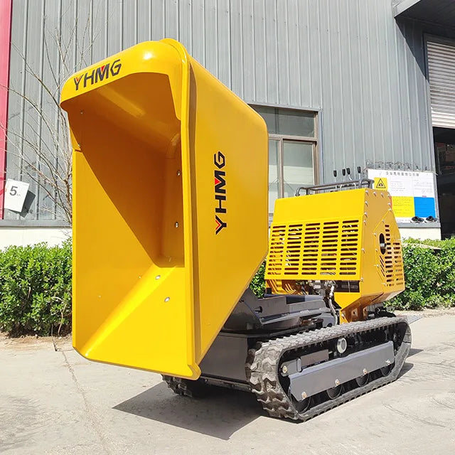 New Arrival Home Use Mini Loader 1200kg Hydraulic Tracked Dump Self-Loading Farm Garden Mini Dumper with Pump Core Component