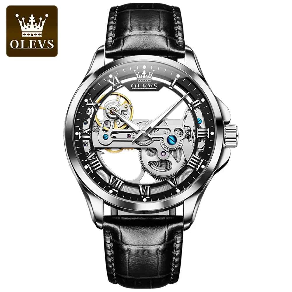 2024 OLEVS 6661 Men's Blue Waterproof Luxury Chronograph Watch - Quartz Relogio Masculino