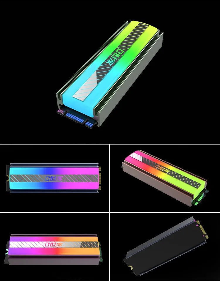 TEUCER M.2 NVME SSD Heatsink Cooler 2280 Aluminum Solid State Disk Drive Radiator for Desktop PC & PS5 Computer Case Application