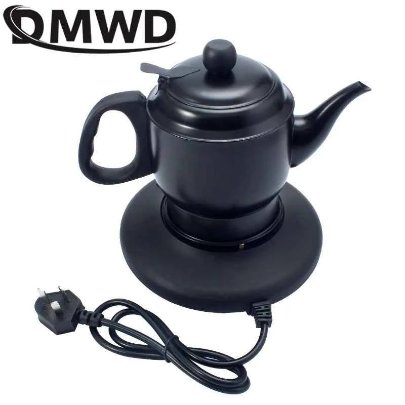 DMWD Stainless Steel Thermal Insulation 500W Electric Kettle Teapot 1.2L  Automatic Hot Water Heating Boiler Tea Pot 220V