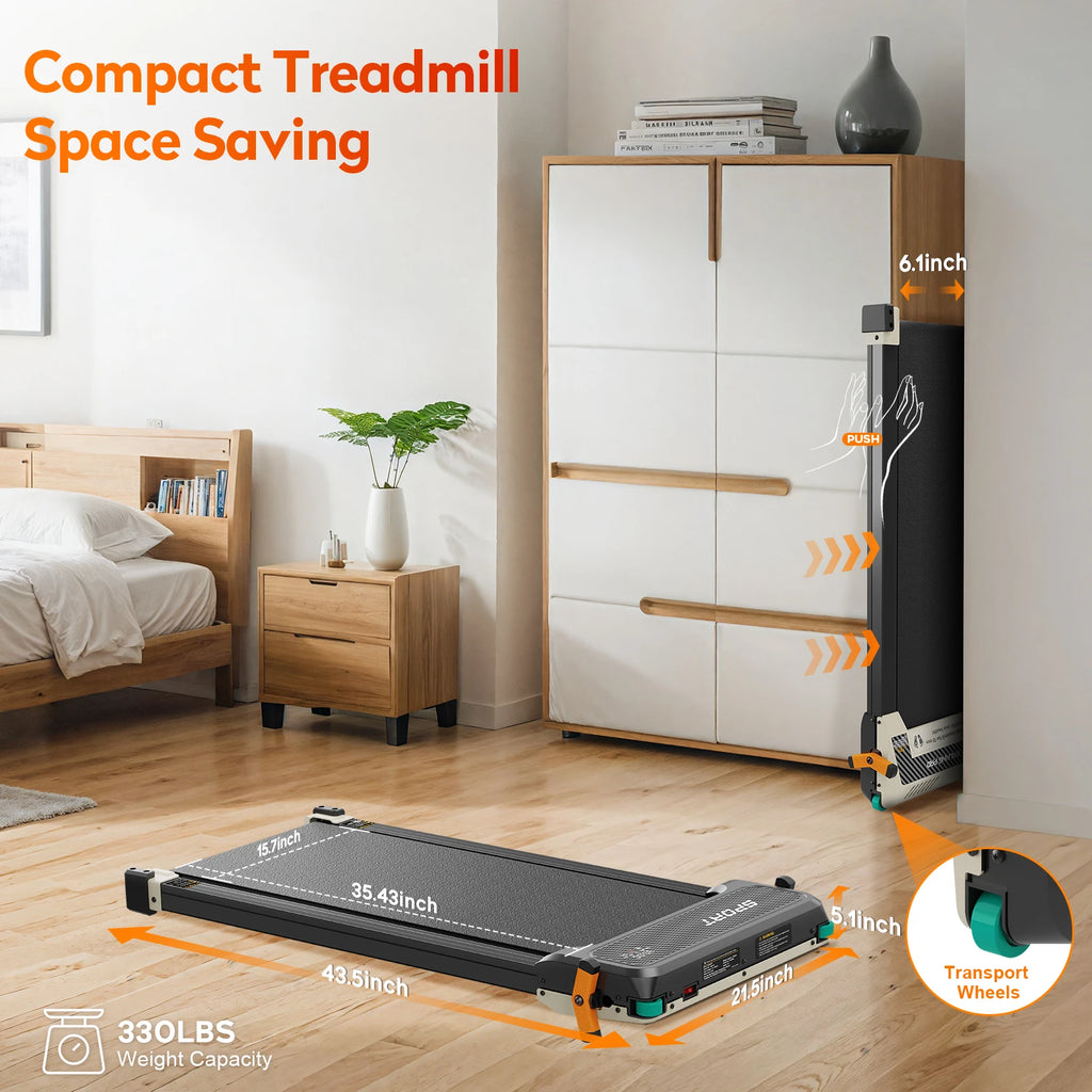 EU Stock Foldable Electric Treadmill for Home Use New Design Under Desk Walking Pad with Manual Incline Dropshipping Cheap