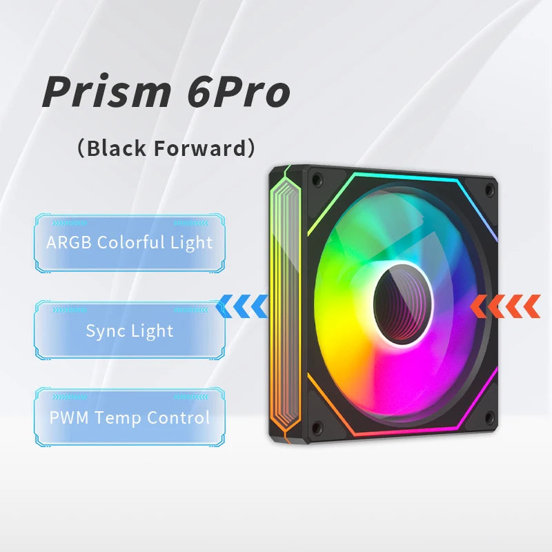 OEM 120mm ARGB PWM Smart Sync PC Cooling Fan High Static Pressure LED Computer Case Fan for Gaming Desktops