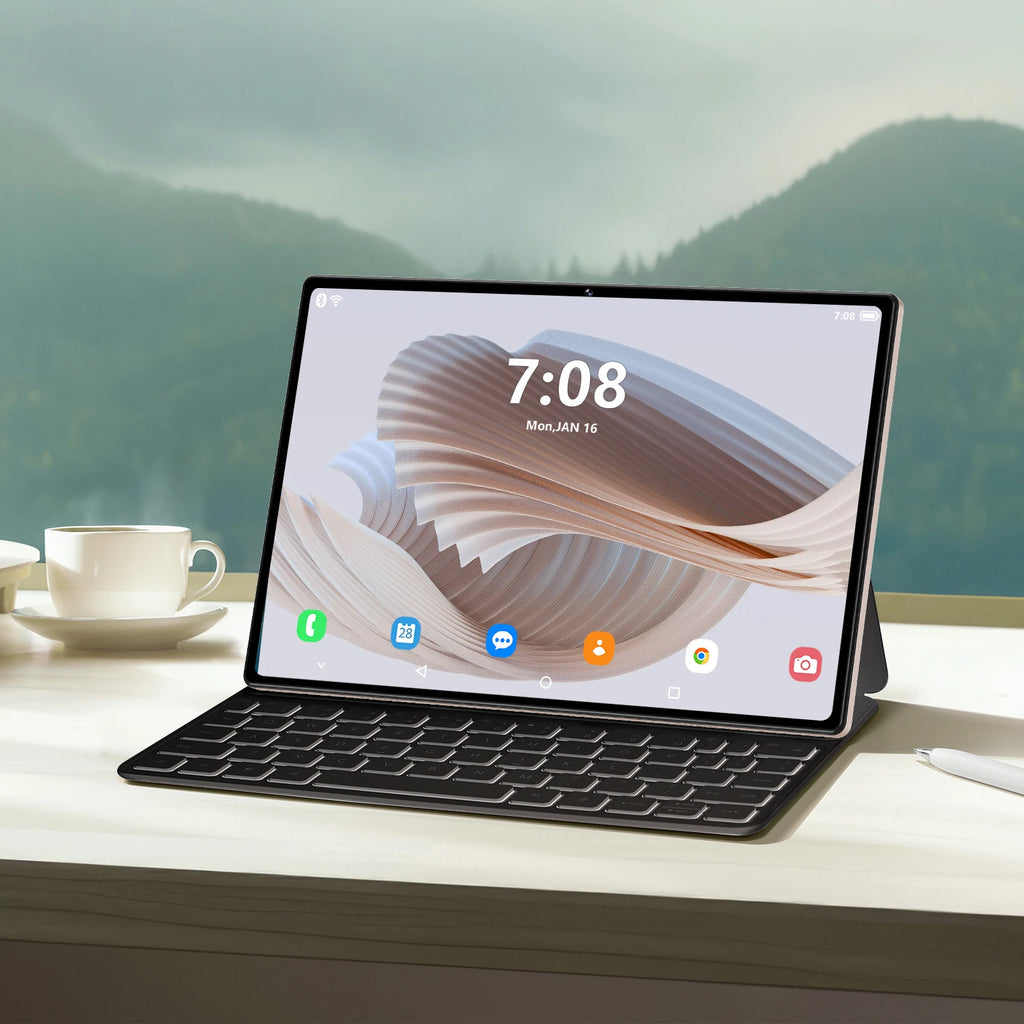 10.1 Inch Dual Camera Tablet PC Large IPS Capacitive Touch Screen 12GB 512GB Android USB 5G WiFi MTK Processor for Entertainment