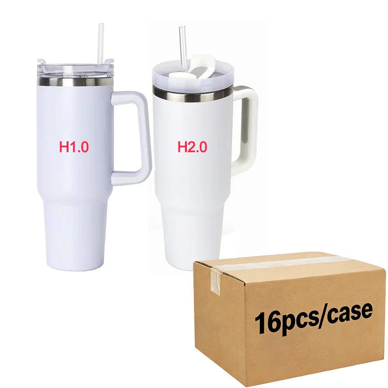 US in Stock Rainbow Plated 40oz insulated Steel Tumbler with Leak-Proof Lid for Secure Carry Anywhere