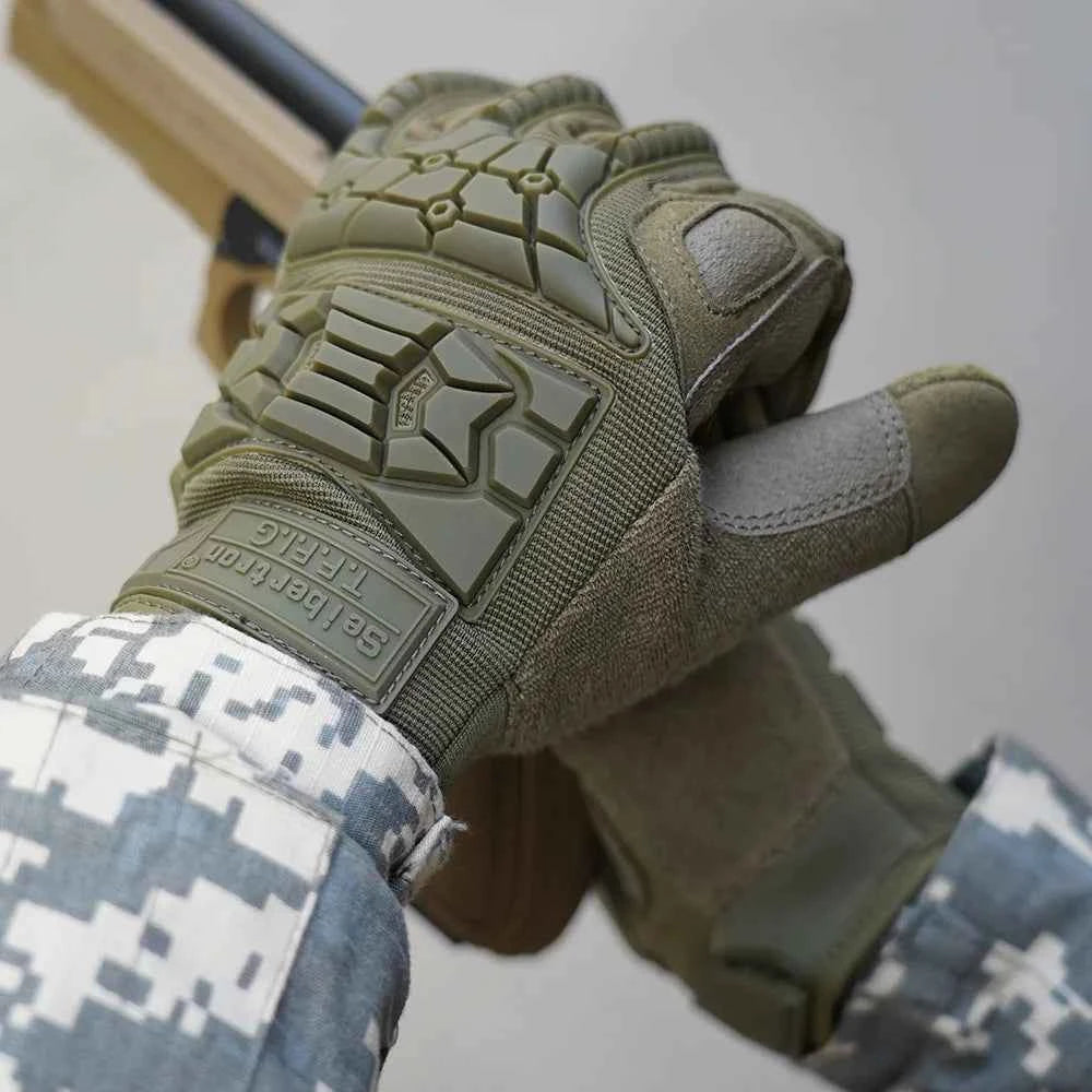 Seibertron T.F.F.I.G 2.0 Tactical Gloves Flexible Rubber Impact Outdoor Gloves for Hunting Hiking Motorcycle Riding Sports