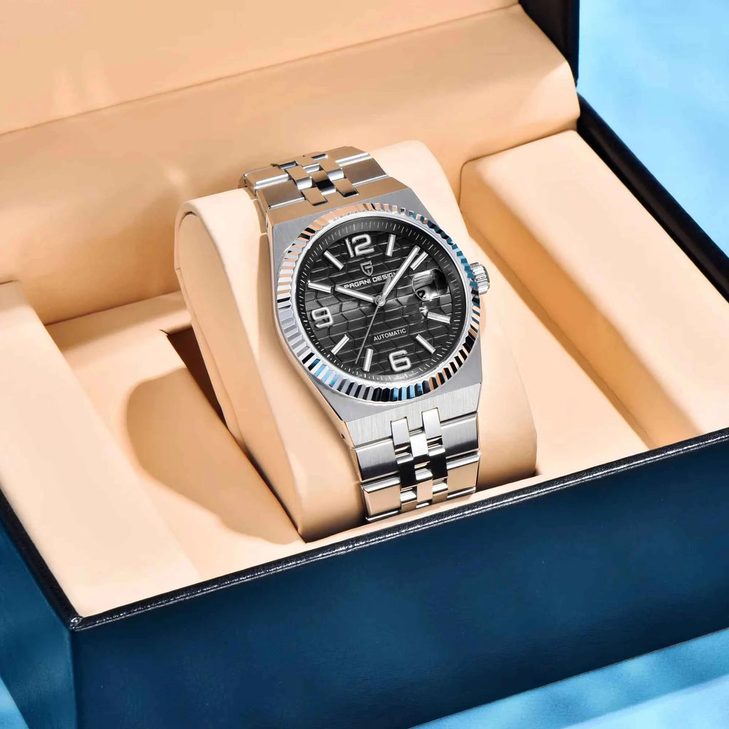 Pagani Design PD-YS027 Automatic Mechanical Stainless Steel Male Wristwatch Sapphire Glass Top Brand Luxury Men Watch Gift.