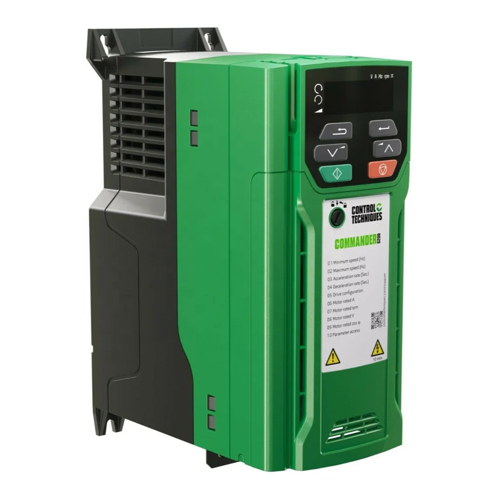 Nidec Drive Commander C200 Ac Drive 1PH 220V 0.75KW Control Techniques VFD VSD C200-01200042A Inverter Variable Frequency Drive