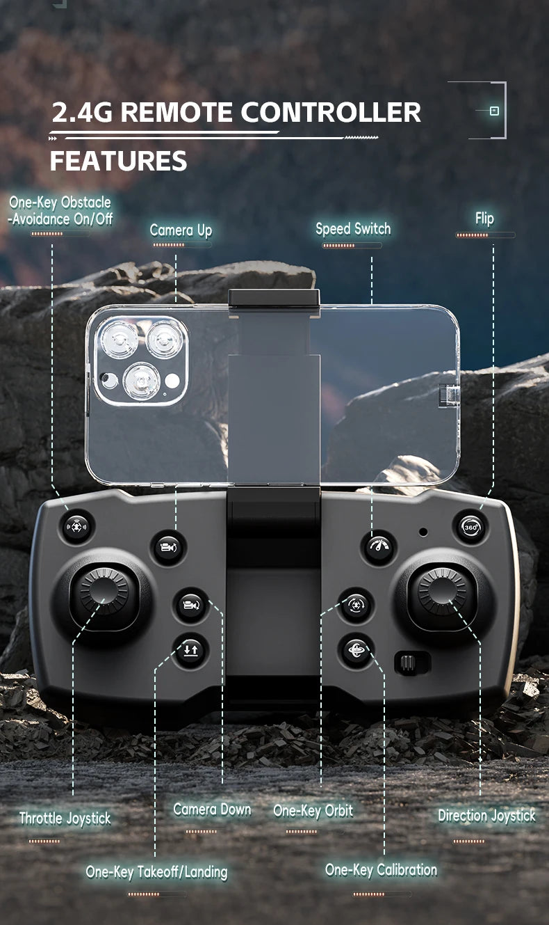 HOSHI JJRC X38 Brushless Dron Profession HD Camera Simulation Remote Control Helicopter Obstacle Avoidance RC Quadcopter Dron